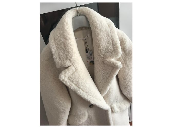 Mango Abrigo de peluche - vista 4