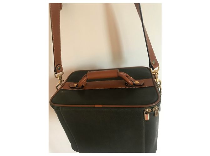 Beauty case Lancel in pelle verde oliva Verde scuro - vista 10