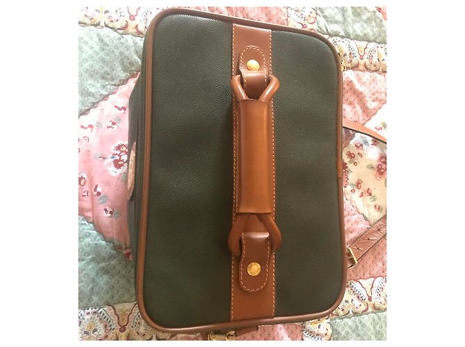 Beauty case Lancel in pelle verde oliva Verde scuro - vista 3