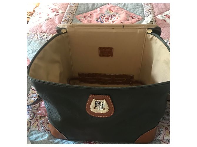 Beauty case Lancel in pelle verde oliva Verde scuro - vista 6