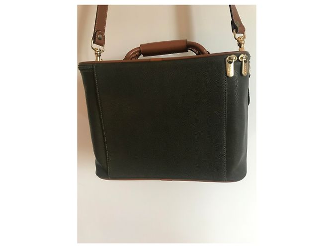Beauty case Lancel in pelle verde oliva Verde scuro - vista 9