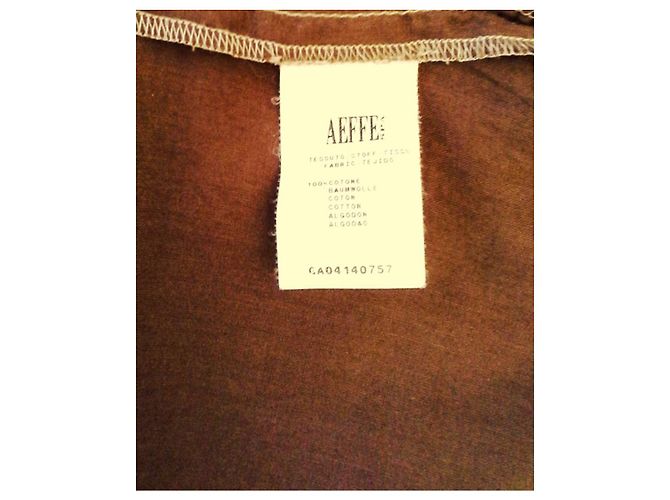 Philosophy Di Alberta Ferretti VESTIDO MAXI DE ALGODÓN DE DISEÑO DE LUJO Castaño - vista 3