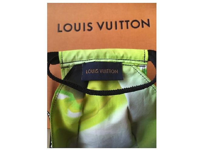 Louis Vuitton Maske aus Stoff Schwarz Gelb - Ansicht 2