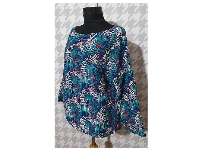 Cos mehrfarbige Bluse aus Seide und Baumwolle Mehrfarben - Ansicht 2