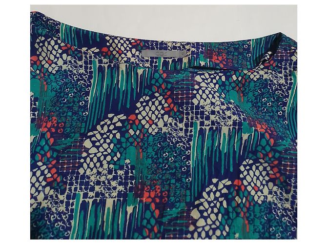 Cos mehrfarbige Bluse aus Seide und Baumwolle Mehrfarben - Ansicht 4