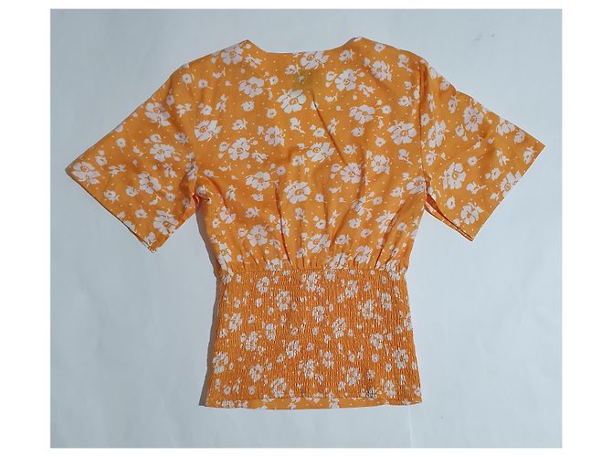 Blusa floral amarilla de algodón Mads Norgaard Amarillo - vista 3
