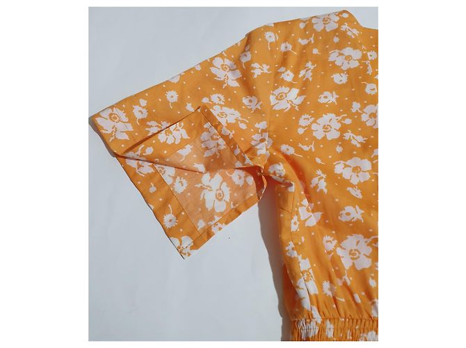 Blusa floral amarilla de algodón Mads Norgaard Amarillo - vista 4