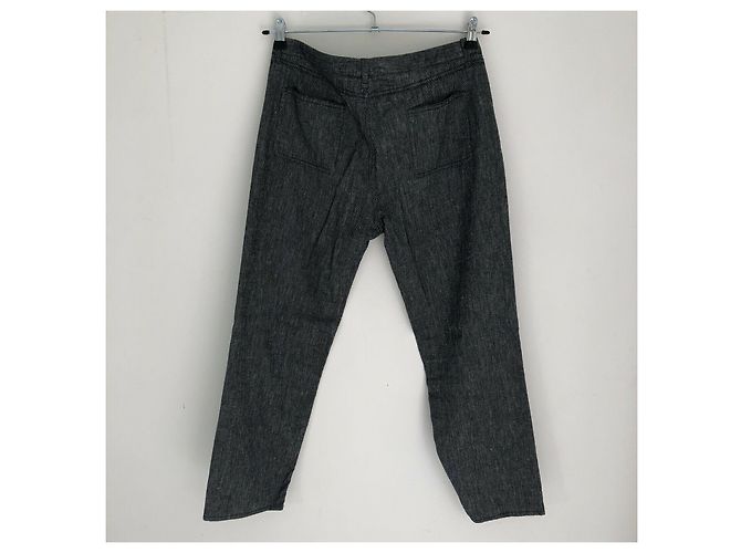 Pantalones Balenciaga Grises de Algodón y Lino - vista 2