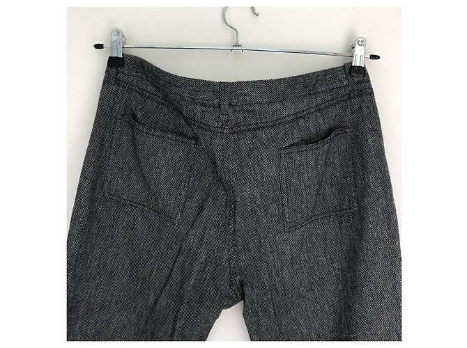 Pantalones Balenciaga Grises de Algodón y Lino - vista 6