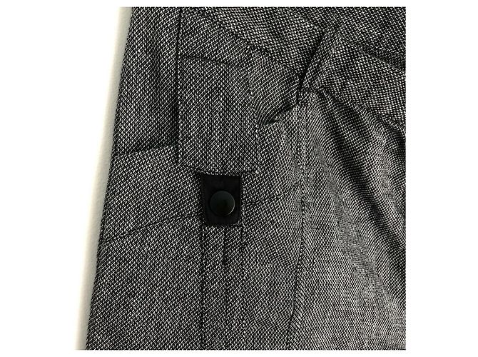 Pantalones Balenciaga Grises de Algodón y Lino - vista 7