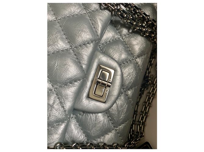 Chanel Reissue 2.55 Dimensioni pelle di vitello invecchiata 226 Metallico - vista 6