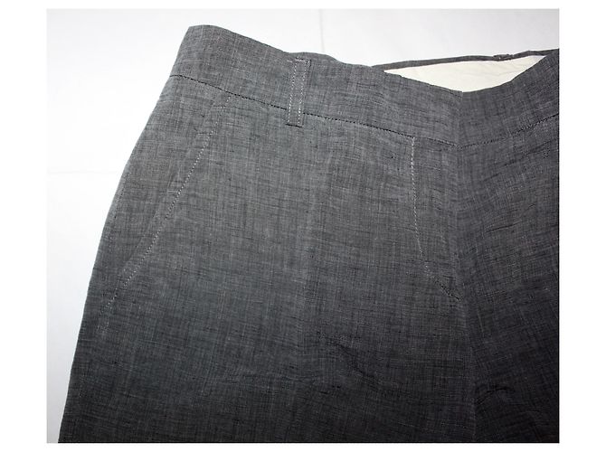 Aspesi Grey Tobillo Pantalones Gris - vista 4