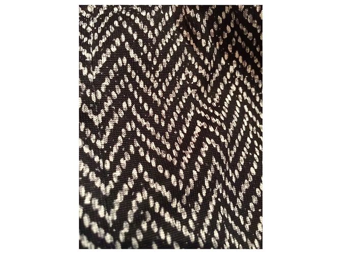 Diane Von Furstenberg DvF seltenes Vintage Seidenwickelkleid Schwarz Weiß - Ansicht 6