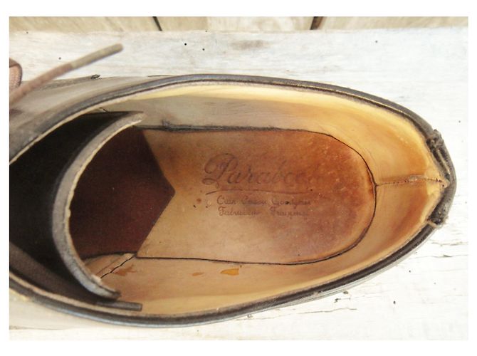 derbies Paraboot modèle Chambort p 38 Marron foncé - vue 3
