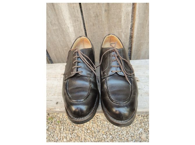derbies Paraboot modèle Chambort p 38 Marron foncé - vue 6