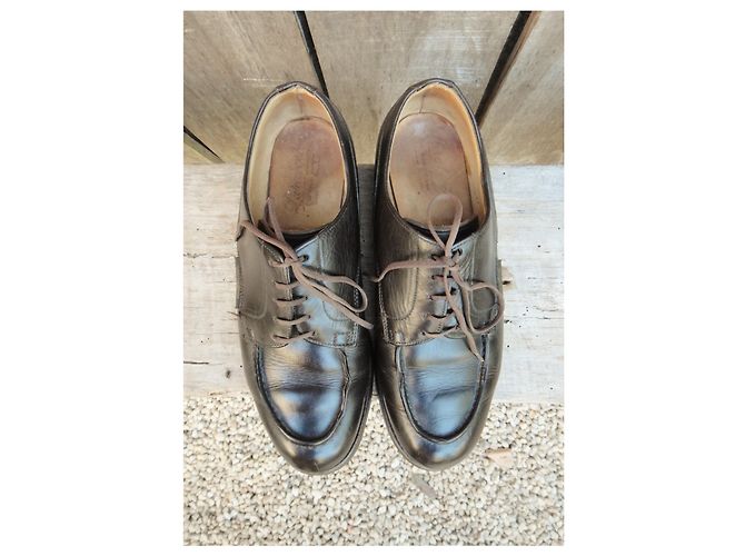 derbies Paraboot modèle Chambort p 38 Marron foncé - vue 7