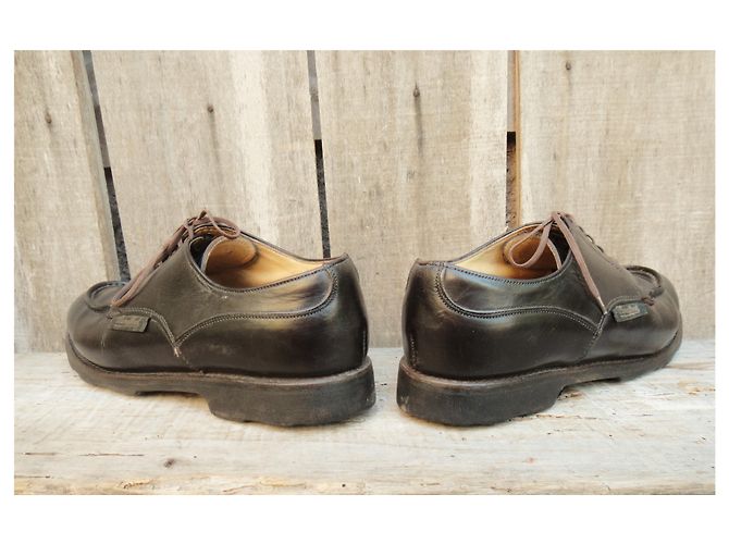 derbies Paraboot modèle Chambort p 38 Marron foncé - vue 8