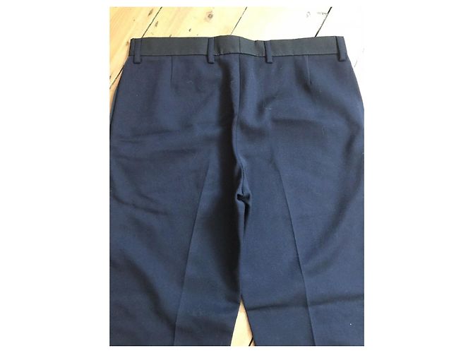 Bottega Veneta Dunkelblaue Wollhose Marineblau - Ansicht 6