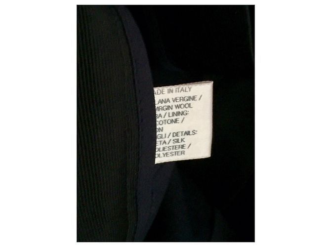 Bottega Veneta Dunkelblaue Wollhose Marineblau - Ansicht 7