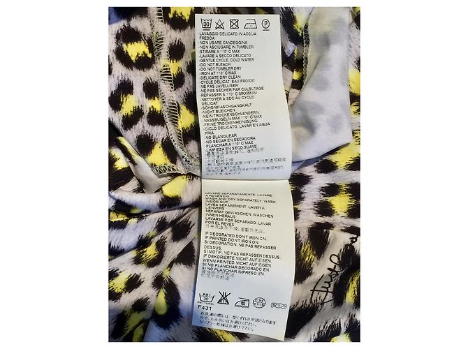 Vestido con estampado de la firma Just Cavalli Multicolor Estampado de leopardo - vista 5