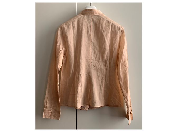 Miu Miu Camisa gasa rosa de algodón en polvo - vista 2