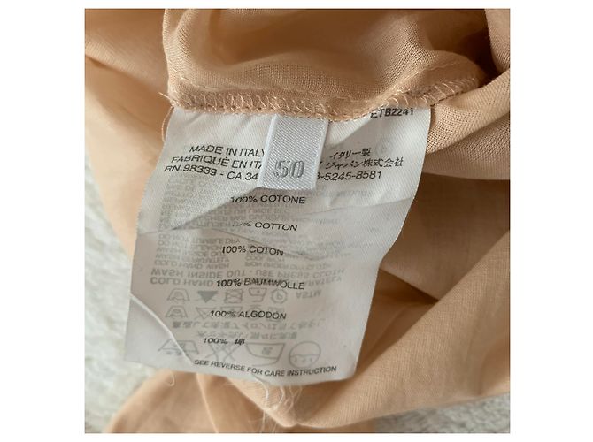 Miu Miu Camisa gasa rosa de algodón en polvo - vista 4