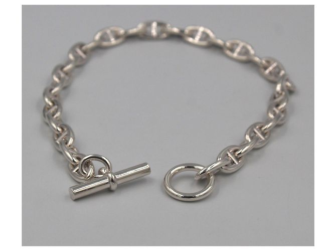 Collar de cadena Hermès ANCRE plata esterlina - vista 4