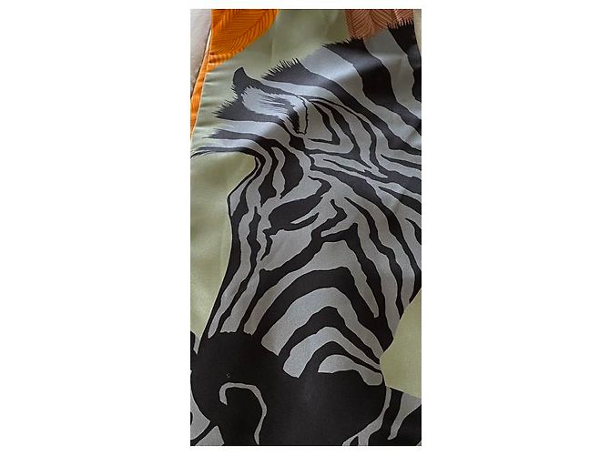 Hermès Hermes Maxi Twilly Seidenschal Zebra-druck - Ansicht 5