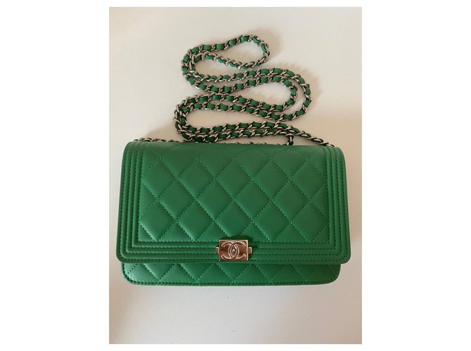 Wallet On Chain Chanel Grün - Ansicht 10
