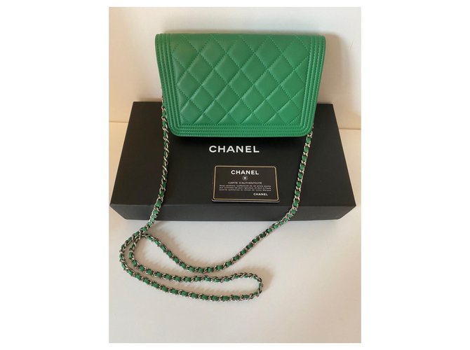 Wallet On Chain Chanel Grün - Ansicht 2