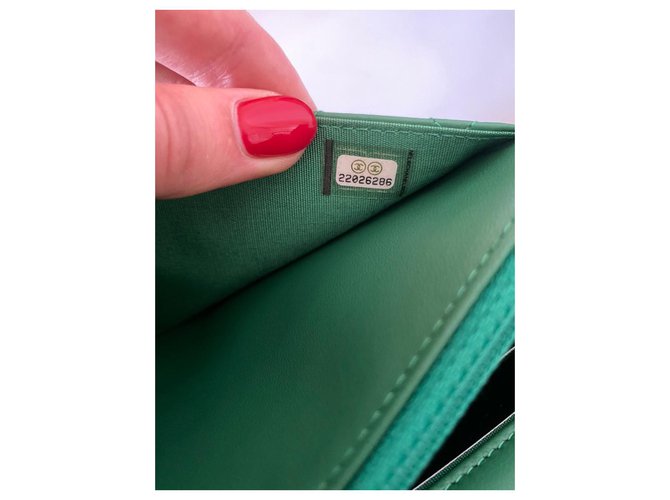 Wallet On Chain Chanel Grün - Ansicht 5