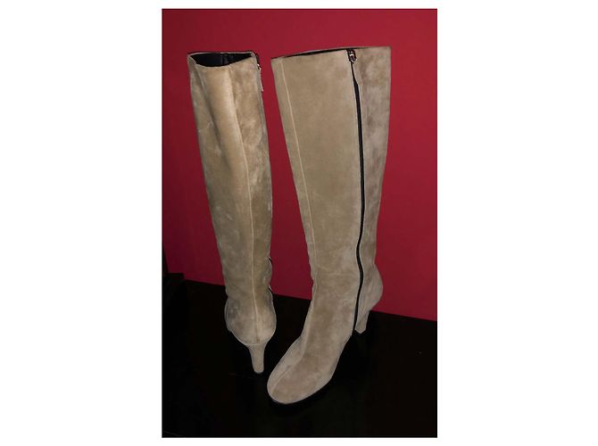 Gucci botas de cano alto Bege - vista 6