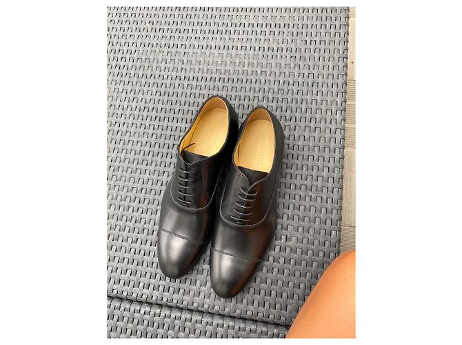 Derby Chanel in pelle di agnello nera Nero - vista 3