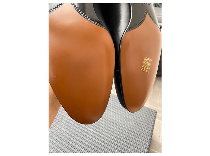 Derby Chanel in pelle di agnello nera Nero - vista 4