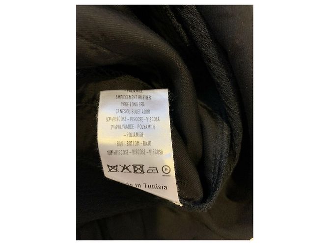 Sandro schwarzes Kleid mit Spitze - Ansicht 5
