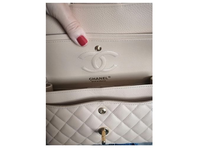 Chanel Piccola doppia patta classica senza tempo Beige - vista 7