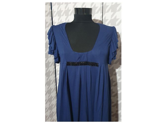 Vestido Baum und Pferdgarten de viscosa azul M - vista 2