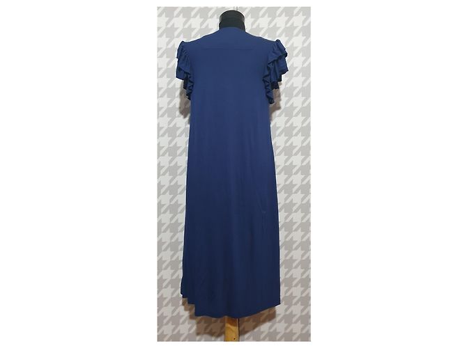 Vestido Baum und Pferdgarten de viscosa azul M - vista 4