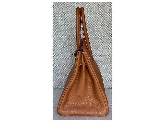 Acapulco Hermès Fauve Barenia Birkin 30Hardware palladio CM Marrone - vista 3