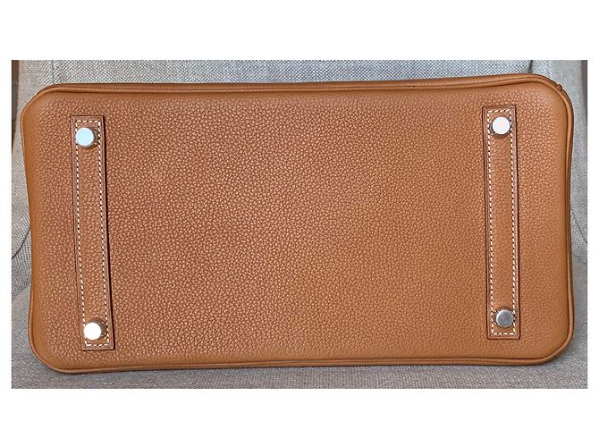 Acapulco Hermès Fauve Barenia Birkin 30Hardware palladio CM Marrone - vista 5