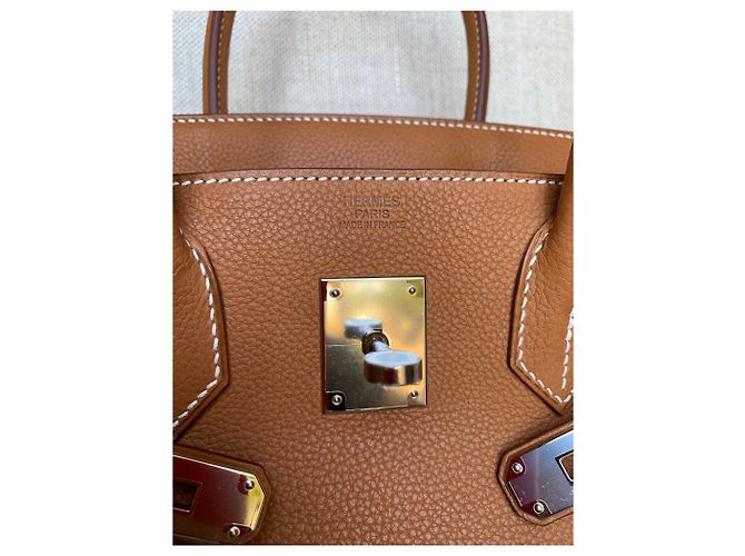 Acapulco Hermès Fauve Barenia Birkin 30Hardware palladio CM Marrone - vista 8