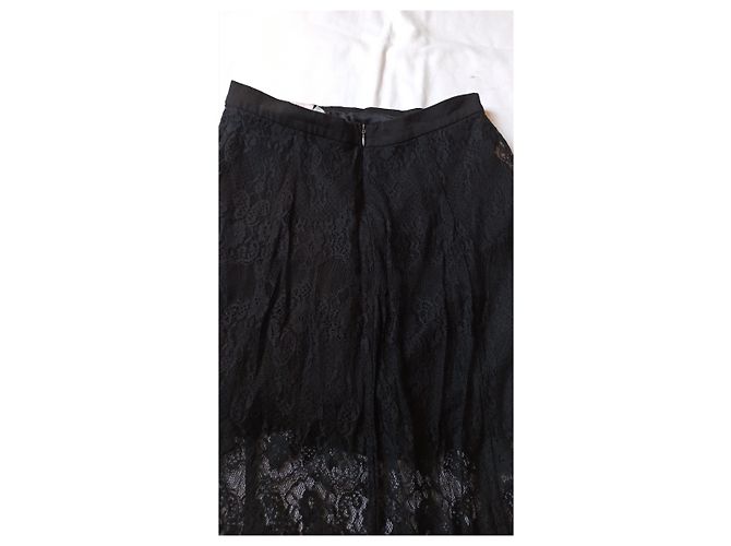 Autre Marque Falda larga de encaje negro Elisabeth Teixeira - vista 4