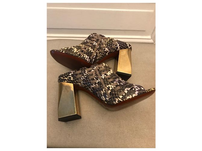 Lanvin Python mules - view 10