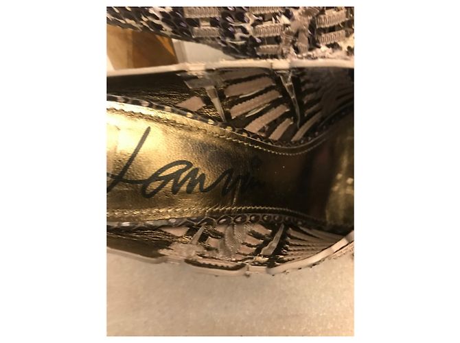 Lanvin Python mules - view 11