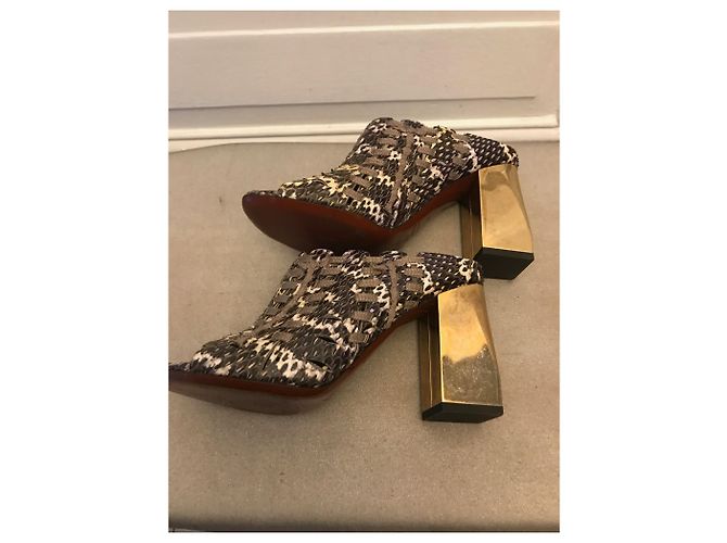 Lanvin Python mules - view 3