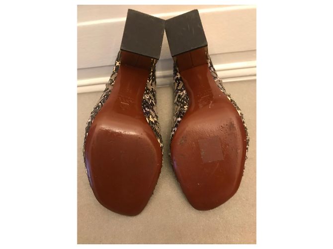 Lanvin Python mules - view 4