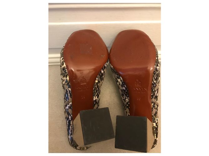 Lanvin Python mules - view 6