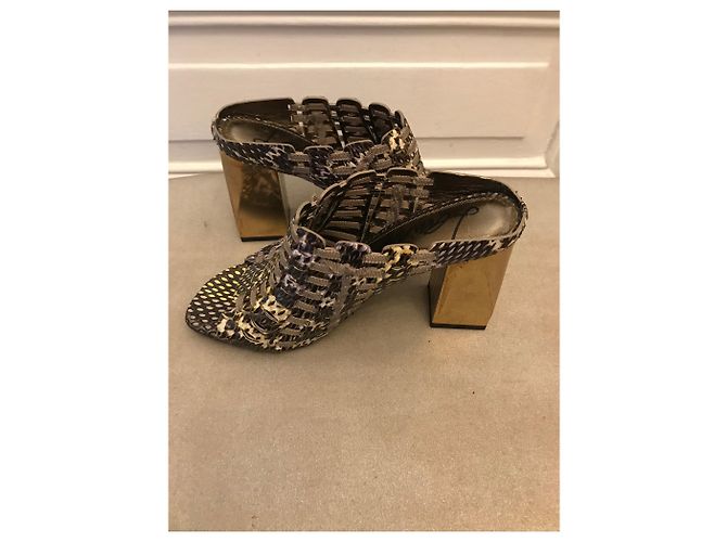 Lanvin Python mules - view 7