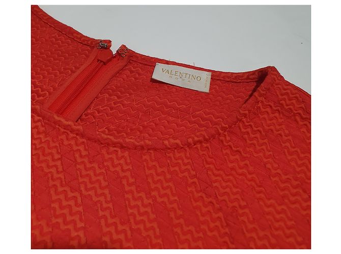 Valentino Kleid Orange Größe 46 - Ansicht 4