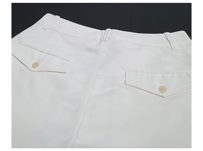 Shorts brancos Acne Studios em viscose - vista 4